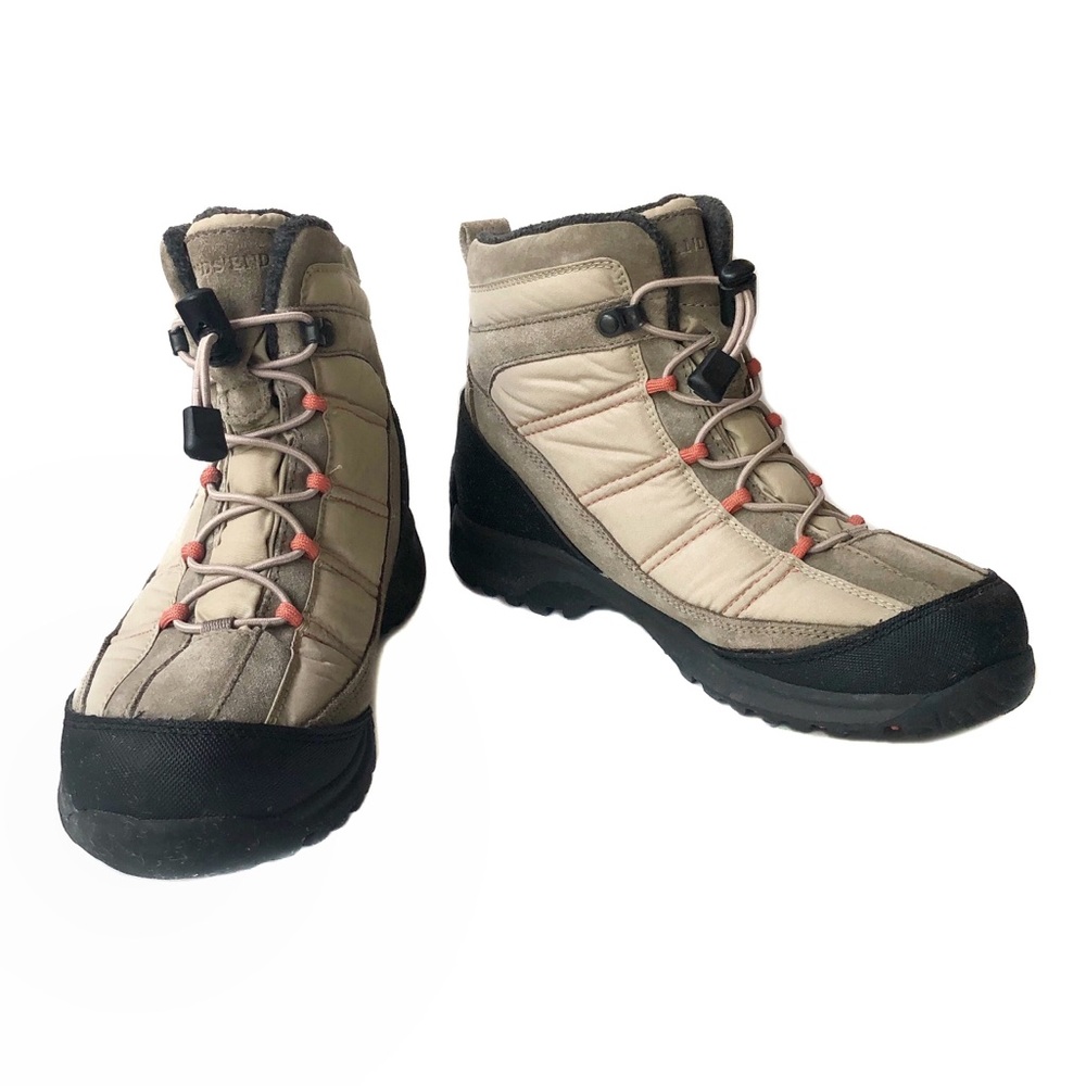 Lands' End Insulated Hiking Outdoor Lace Up Winter Snow Hiking Boots EUC 6B